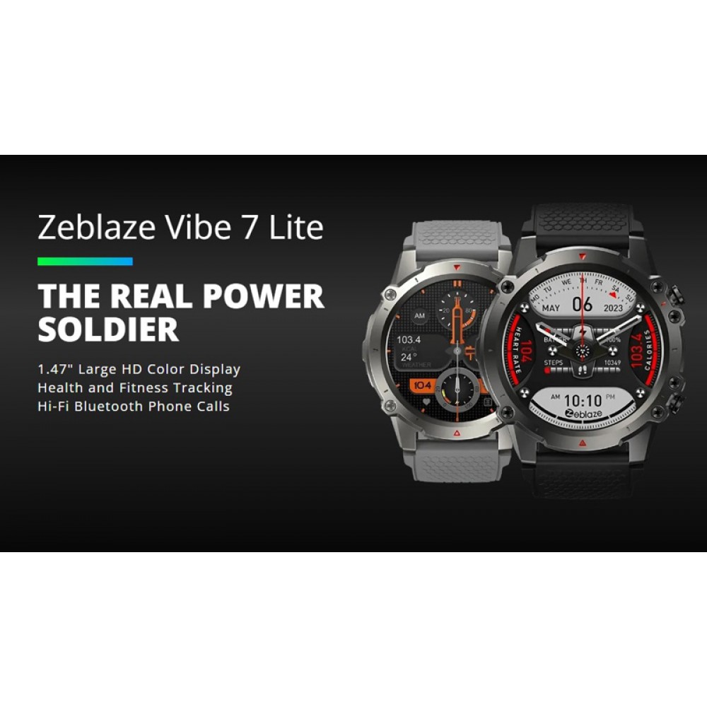 ZEBLAZE smartwatch Vibe 7 Lite, heart rate, 1.47