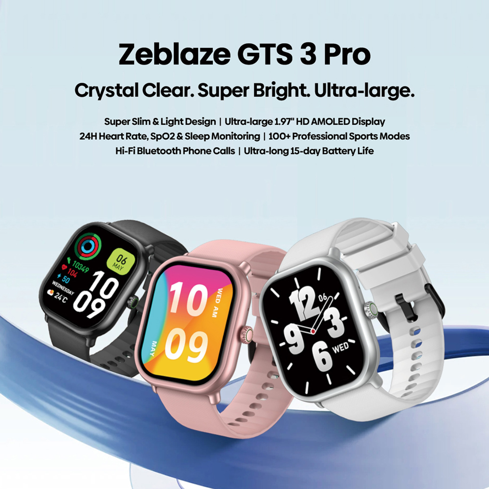 ZEBLAZE smartwatch GTS 3 Pro, heart rate, 1.97