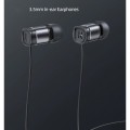 USAMS earphones με μικρόφωνο US-SJ576, USB-C σύνδεση, Φ6mm, 1.2m, μαύρα