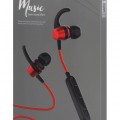 YISON earphones E14 με μαγνήτη, Bluetooth, 10mm, 65mAh, κόκκινα