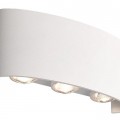 POWERTECH LED φωτιστικό τοίχου HLL-0160, 6W, 4000K, 480lm, IP65, λευκό