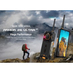 ULEFONE smartphone Armor 26 Ultra WT, 6.78" 12/512GB, 5G 15600mAh, μαύρο