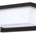 POWERTECH LED φωτιστικό τοίχου HLL-0165, 12W, 4000K, 960lm, IP65, μεταλλικό, μαύρο