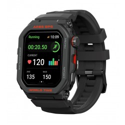 ZEBLAZE smartwatch Ares GPS, heart rate, 1.75" IPS, GPS, 3 ATM, μαύρο