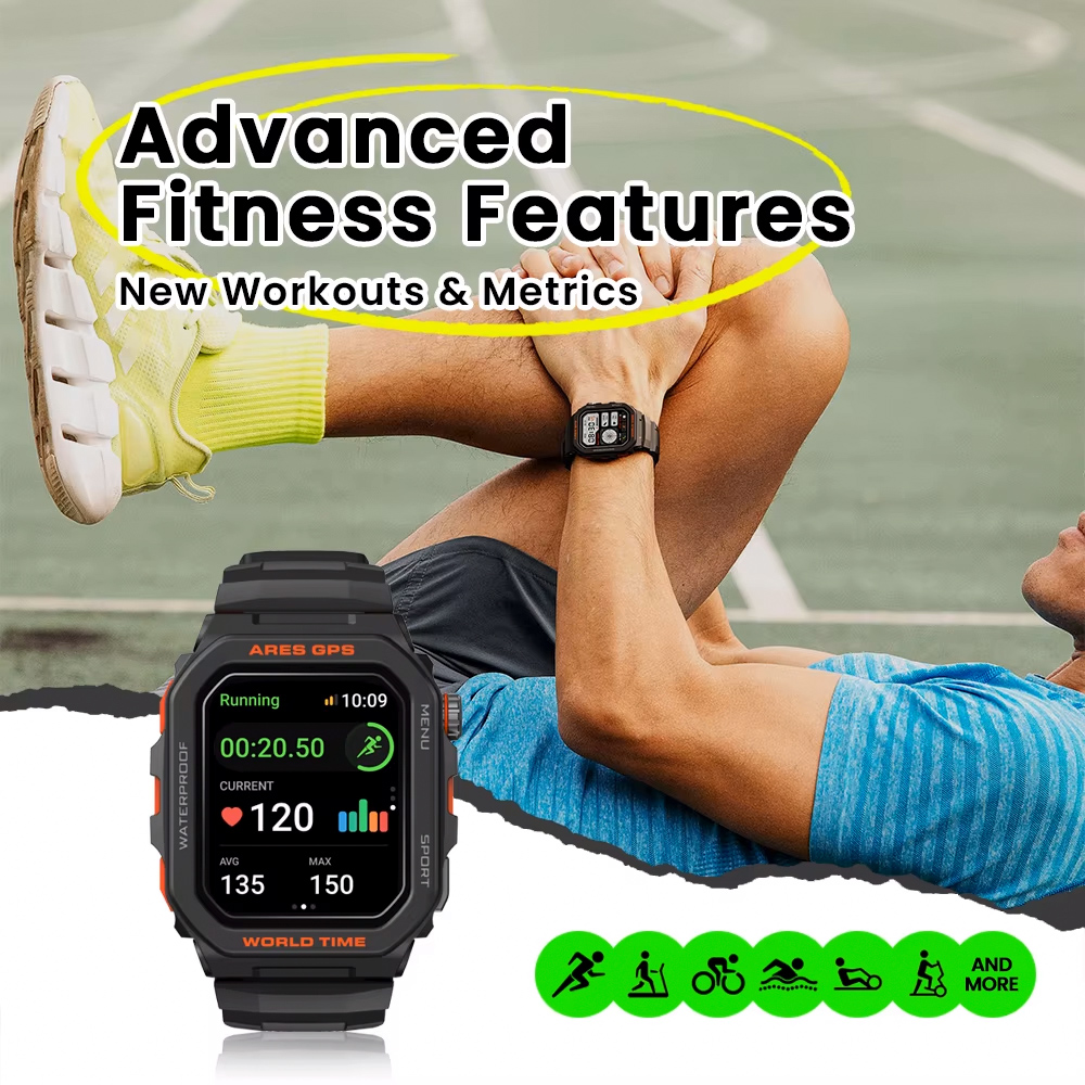 ZEBLAZE smartwatch Ares GPS, heart rate, 1.75