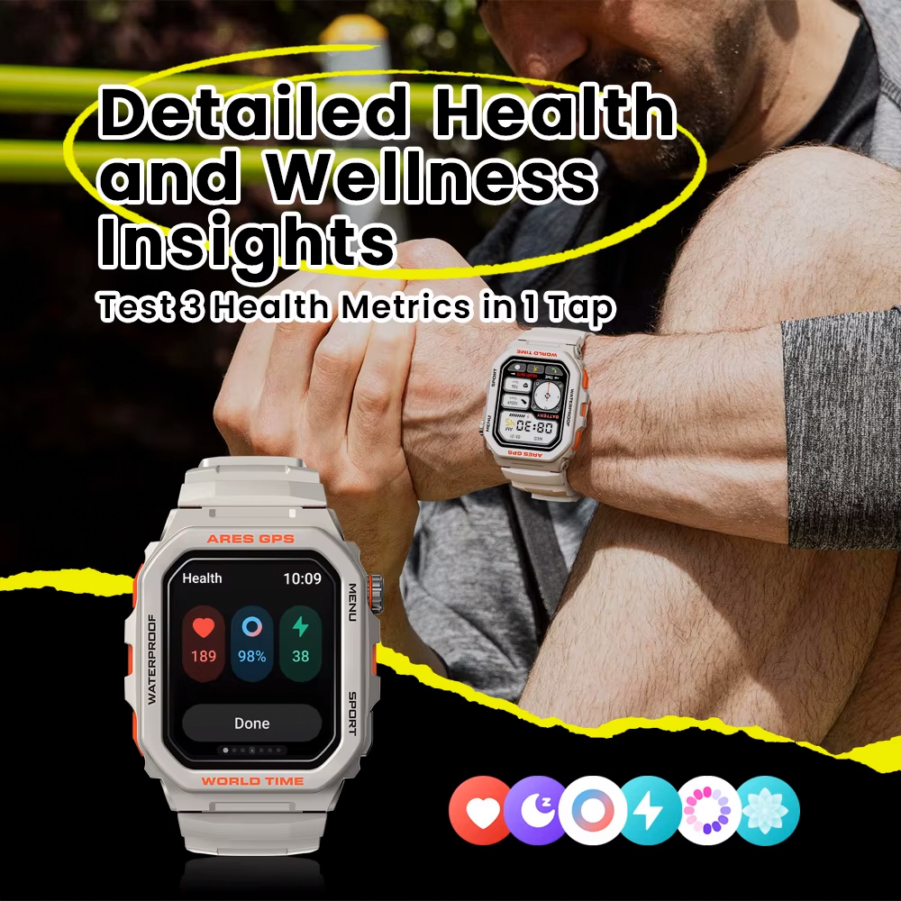 ZEBLAZE smartwatch Ares GPS, heart rate, 1.75