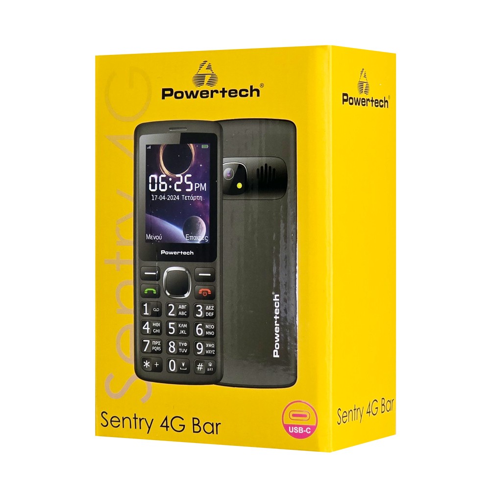 POWERTECH κινητό τηλέφωνο Sentry 4G Bar, 2.4