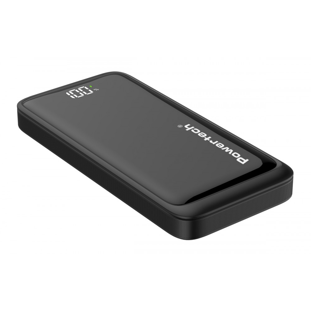 POWERTECH power bank PT-1326 με οθόνη, 10000mAh, 22.5W, μαύρο