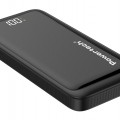 POWERTECH power bank PT-1326 με οθόνη, 10000mAh, 22.5W, μαύρο