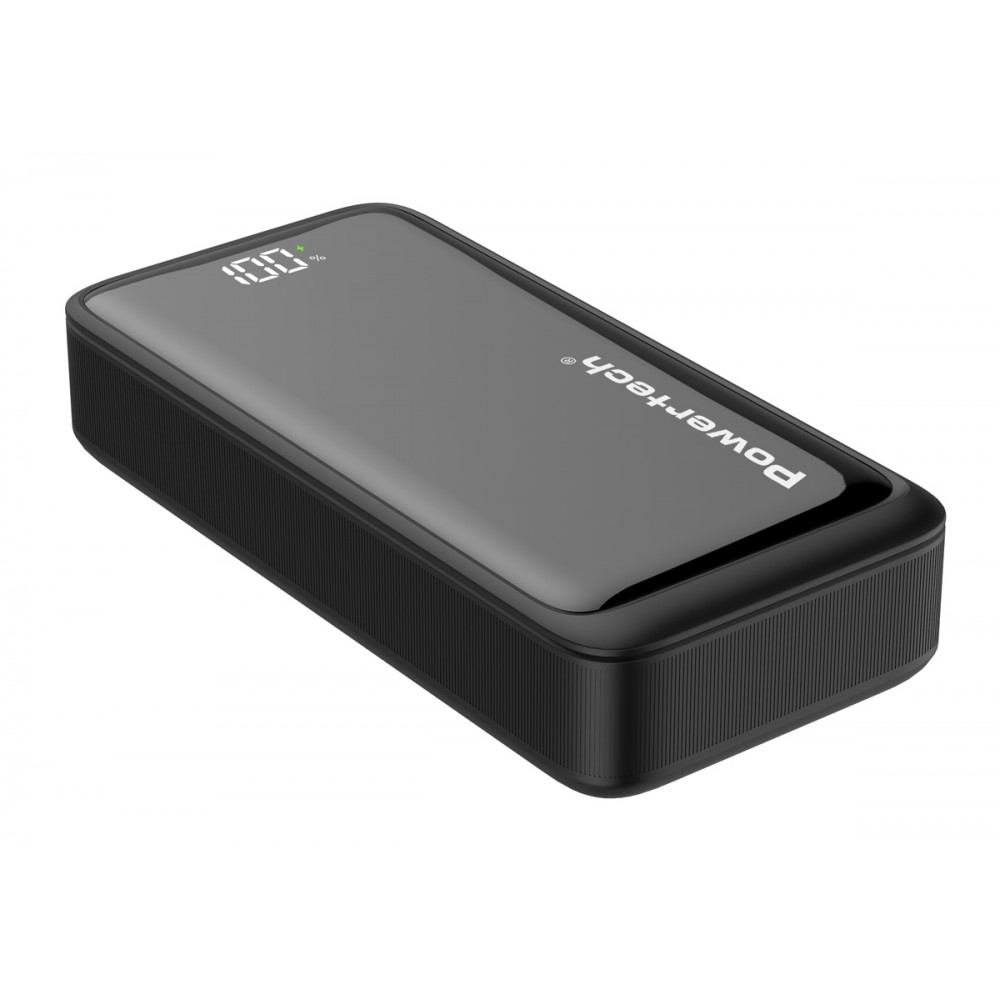 POWERTECH power bank PT-1327 με οθόνη, 20000mAh, 22.5W, μαύρο