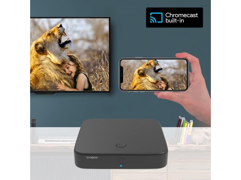 STRONG TV Box SRT420 με ψηφιακό δέκτη DVB-T2, Google/Netflix πιστοποίηση, 4K, WiFi, Android 11