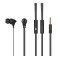 CELEBRAT earphones με μικρόφωνο G3, 3.5mm σύνδεση, Φ10mm, 1.2m, μαύρα