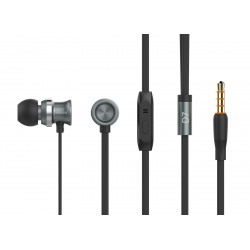 CELEBRAT earphones με μικρόφωνο D7, 3.5mm σύνδεση, Φ10mm, 1.2m, μαύρα