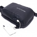 ARCTIC HUNTER τσάντα Crossbody XB-00081, USB, 6L, μαύρη