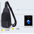 ARCTIC HUNTER τσάντα Crossbody XB0058-BK, μαύρη