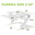 Gaming Γραφείο - Eureka Ergonomic® CV-PRO36 (White)