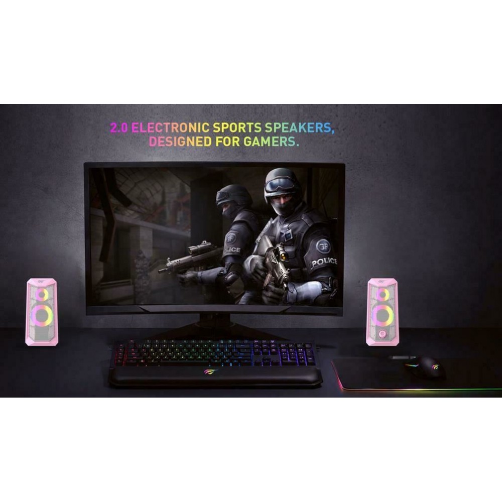 Gaming Ηχεία -  Havit SK202 (PINK)