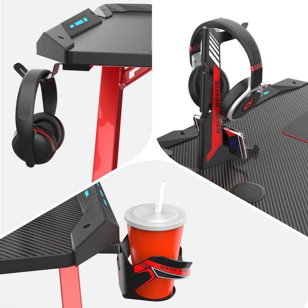 Gaming Αξεσουάρ Γραφείων - Eureka Ergonomic® CA-3R02 Σετ Γραφείου Gaming