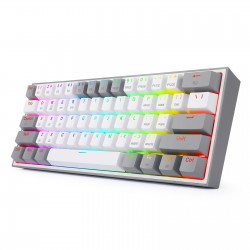 Gaming πληκτρολόγιο - Redragon K617 Fizz (White/Grey)