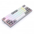 Gaming πληκτρολόγιο - Redragon K617 Fizz (White/Grey)