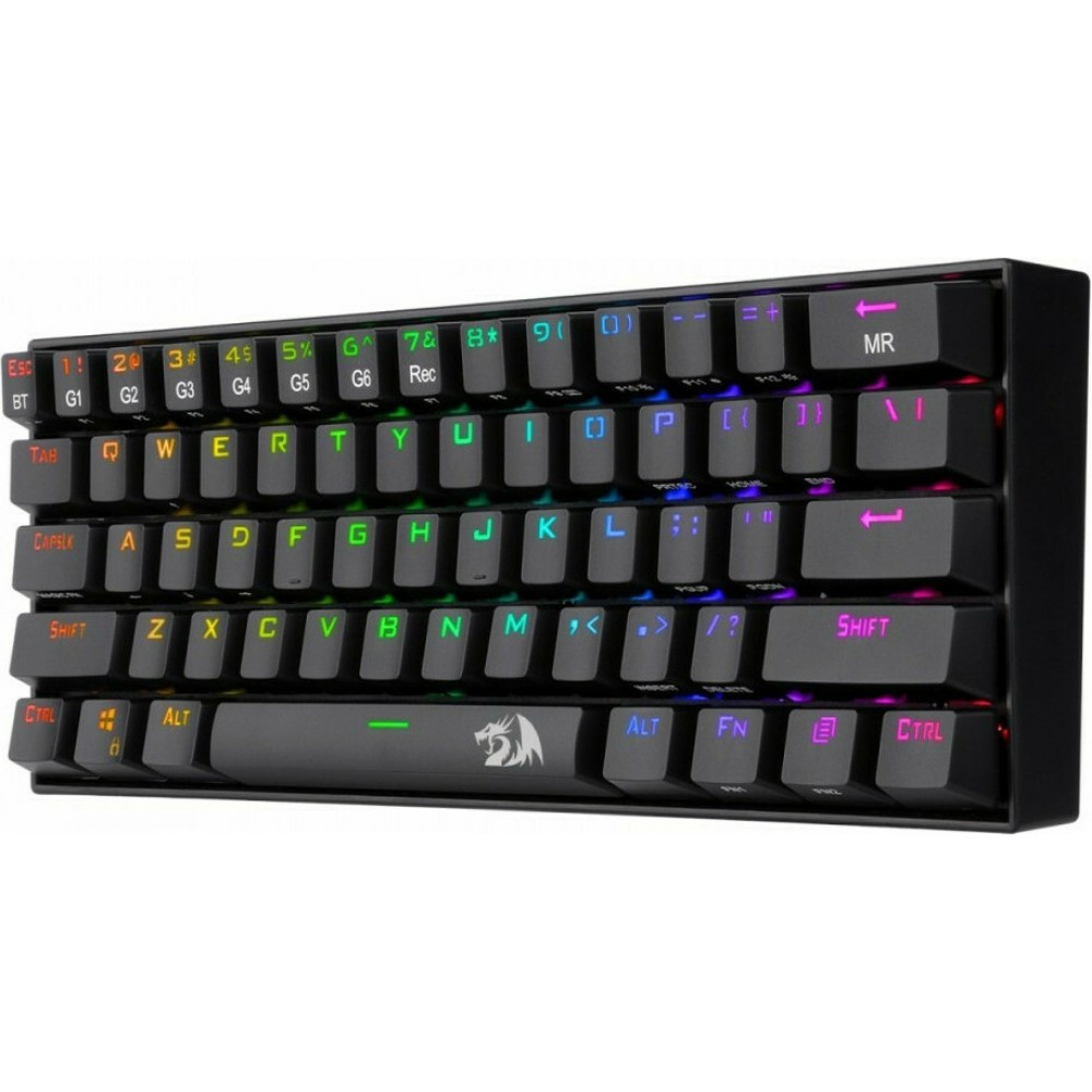 Gaming πληκτρολόγιο - Redragon K530 RGB Draconic Pro Black (Custom Brown)