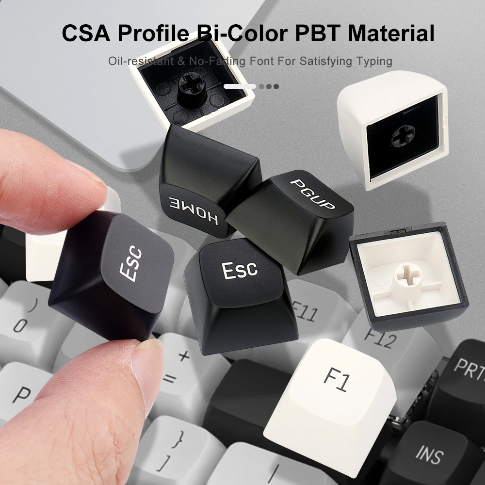 Gaming Αξεσουάρ - Redragon A132 CSA PBT Keycaps Black/White