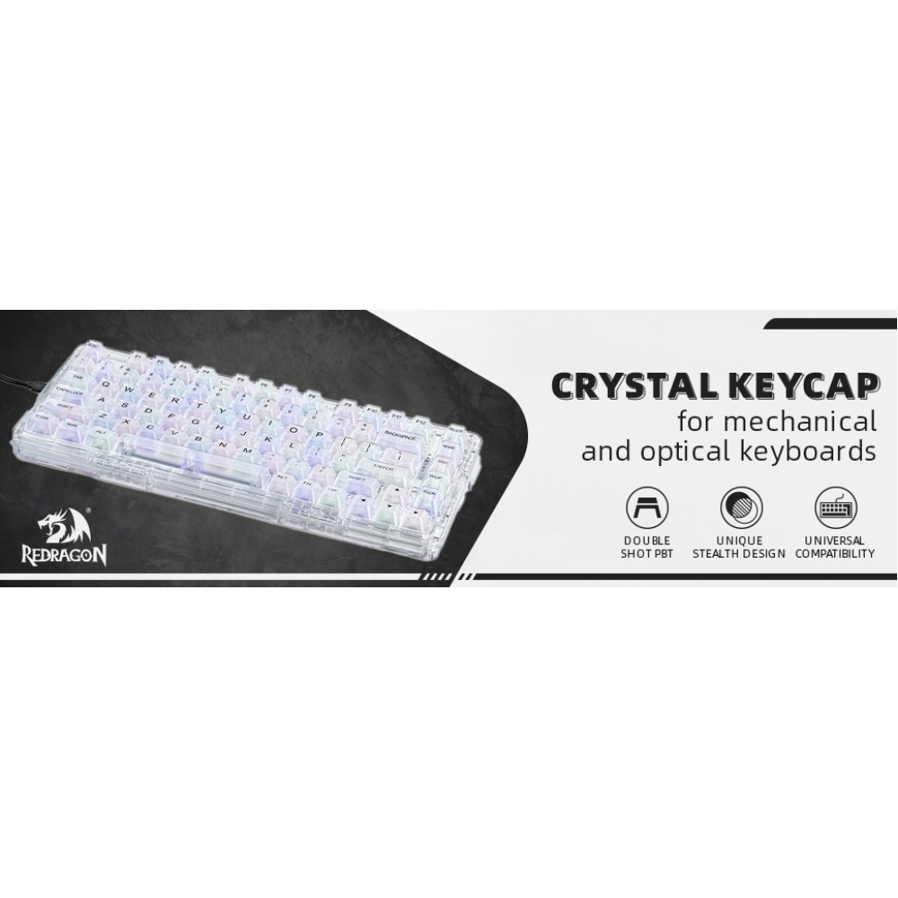 Gaming Αξεσουάρ - Redragon A135 Crystal Keycaps