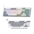 Gaming πληκτρολόγιο - Redragon K628WG-RGB Pollux (White/Grey)