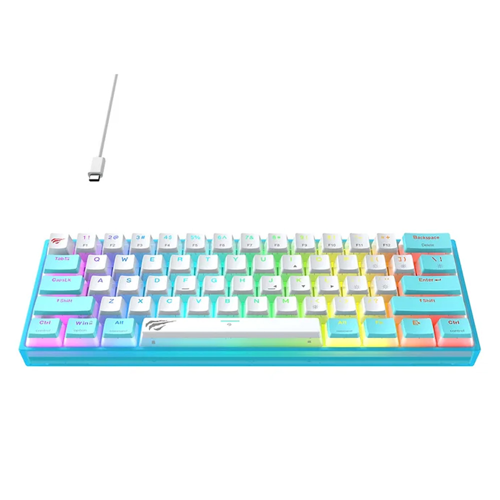 Gaming πληκτρολόγιο - Havit KB877L (Blue/White)